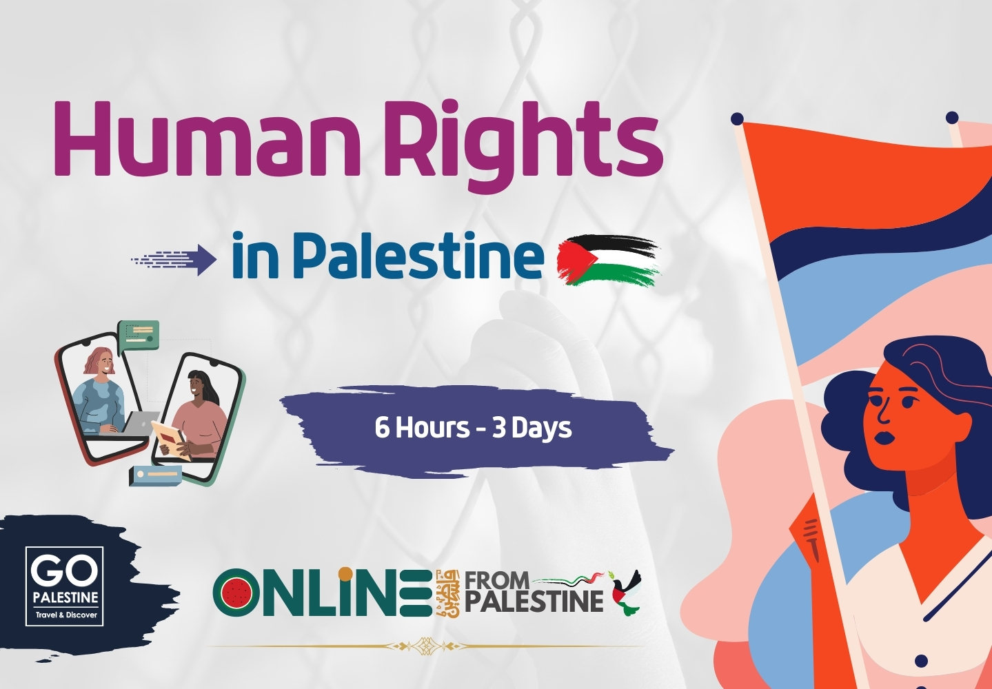 Palestine Human Rights ONLINE Crash Course - Go Volunteer in Palestine